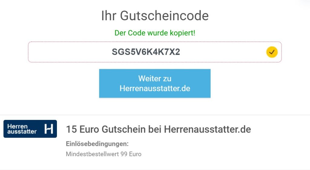 Herrenausstatter.de Gutscheine & Angebote