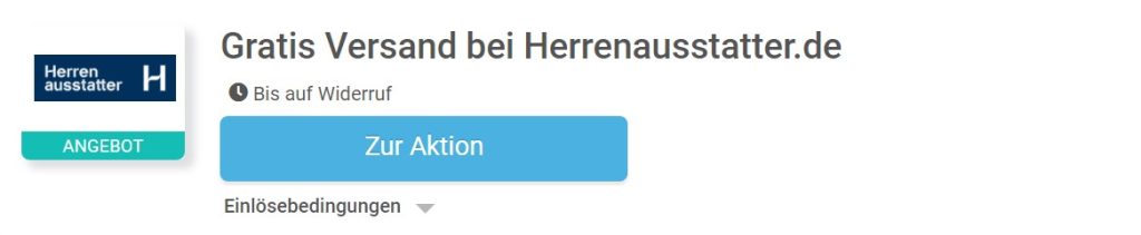Herrenausstatter.de Angebote und Gutscheine